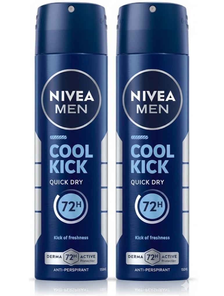 Nivea Antiperspirant Spray Fresh Scent Pack of 2 - Image 1